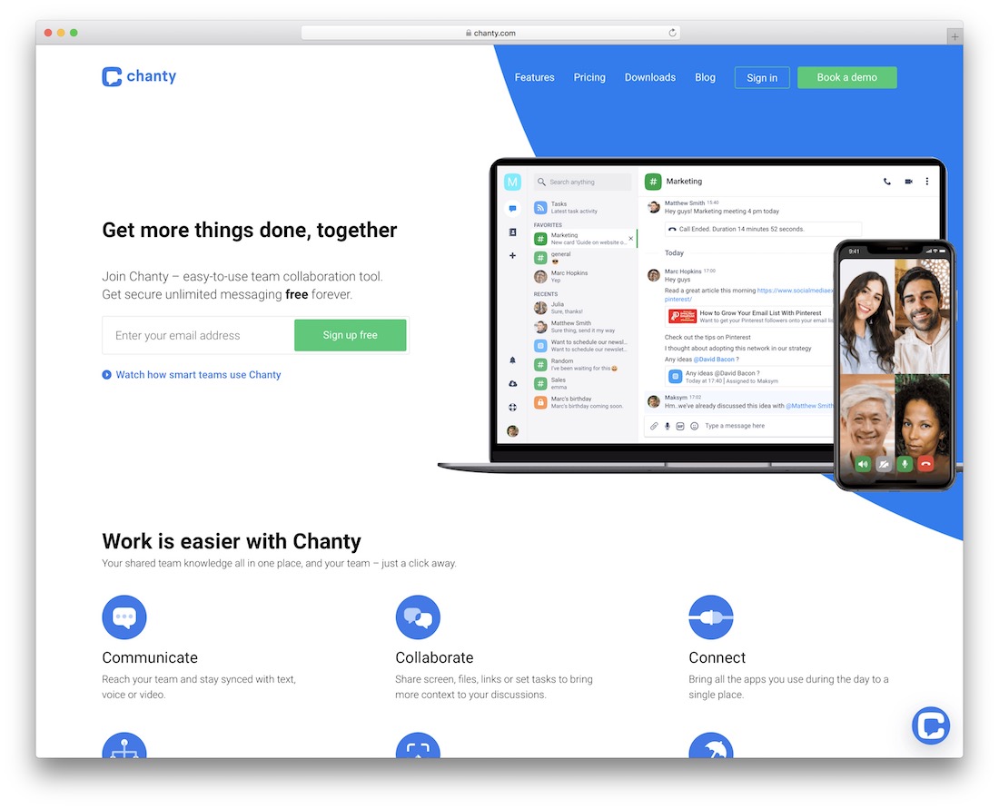 alat produktivitas kolaboratif chanty untuk desainer