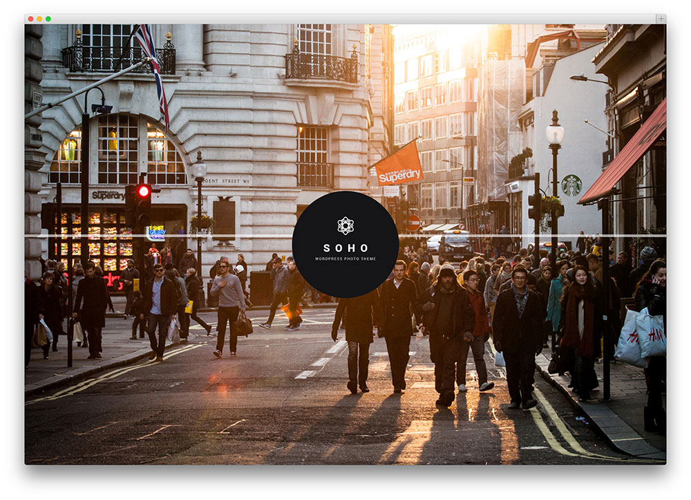 soho - tema layar penuh kreatif