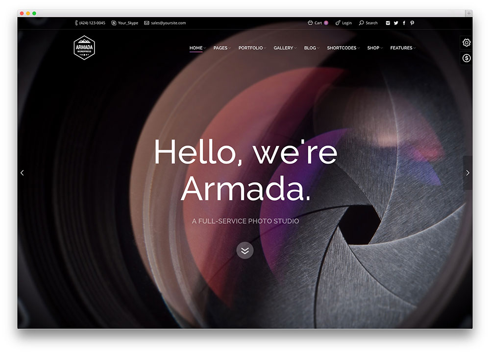 armada most popular multipurpose theme