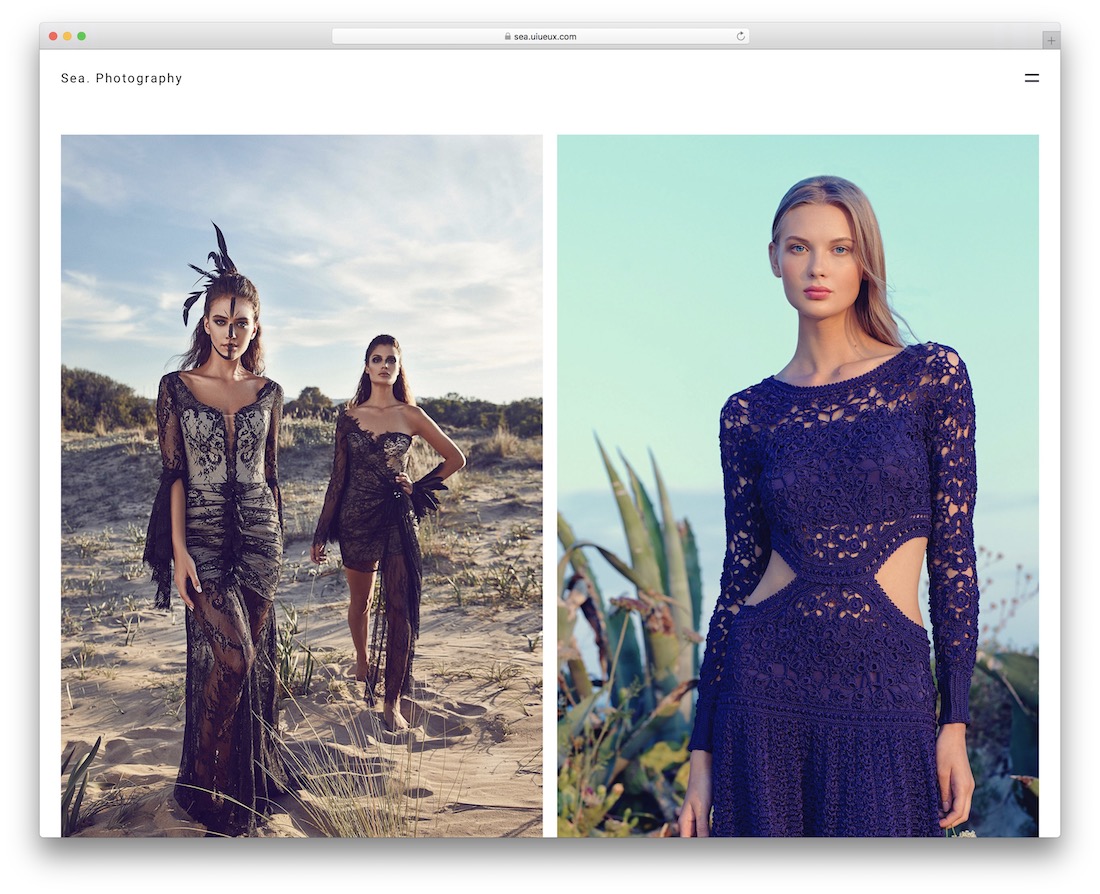 tema wordpress fotografi laut