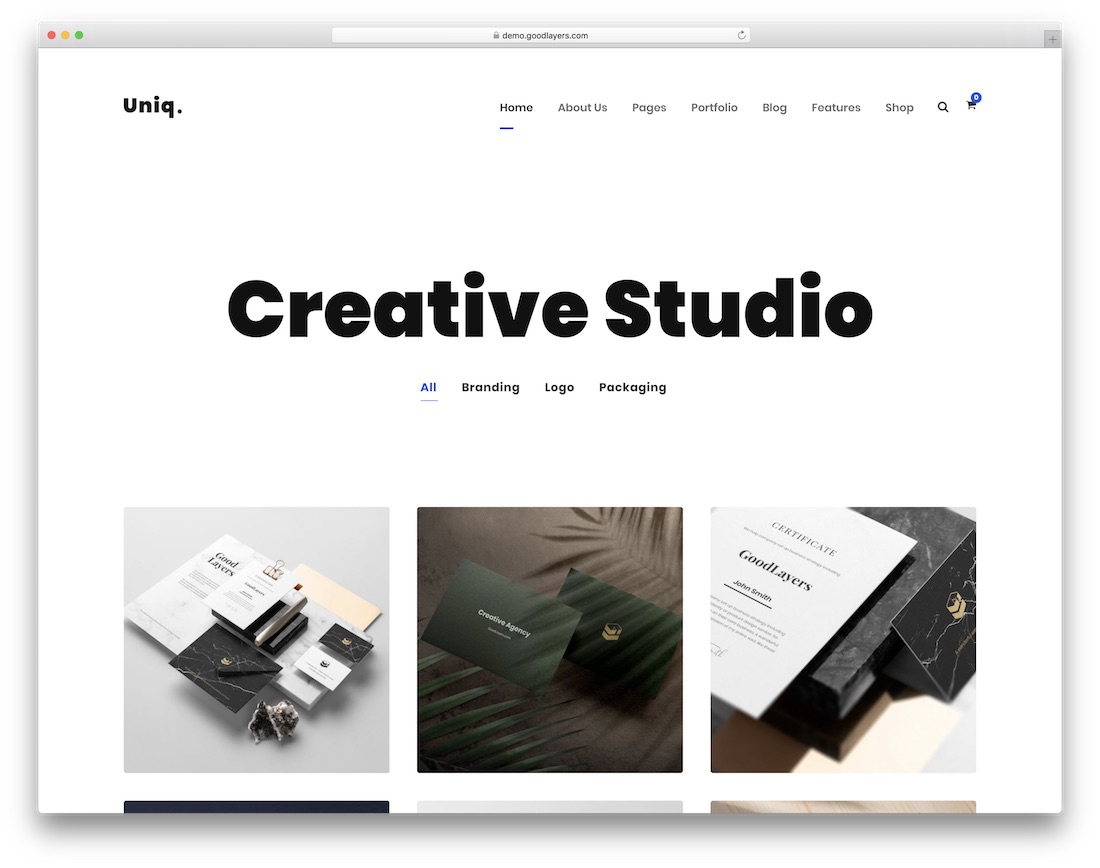tema wordpress minimalis unik