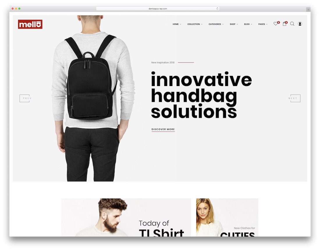 tema wordpress minimalis mella