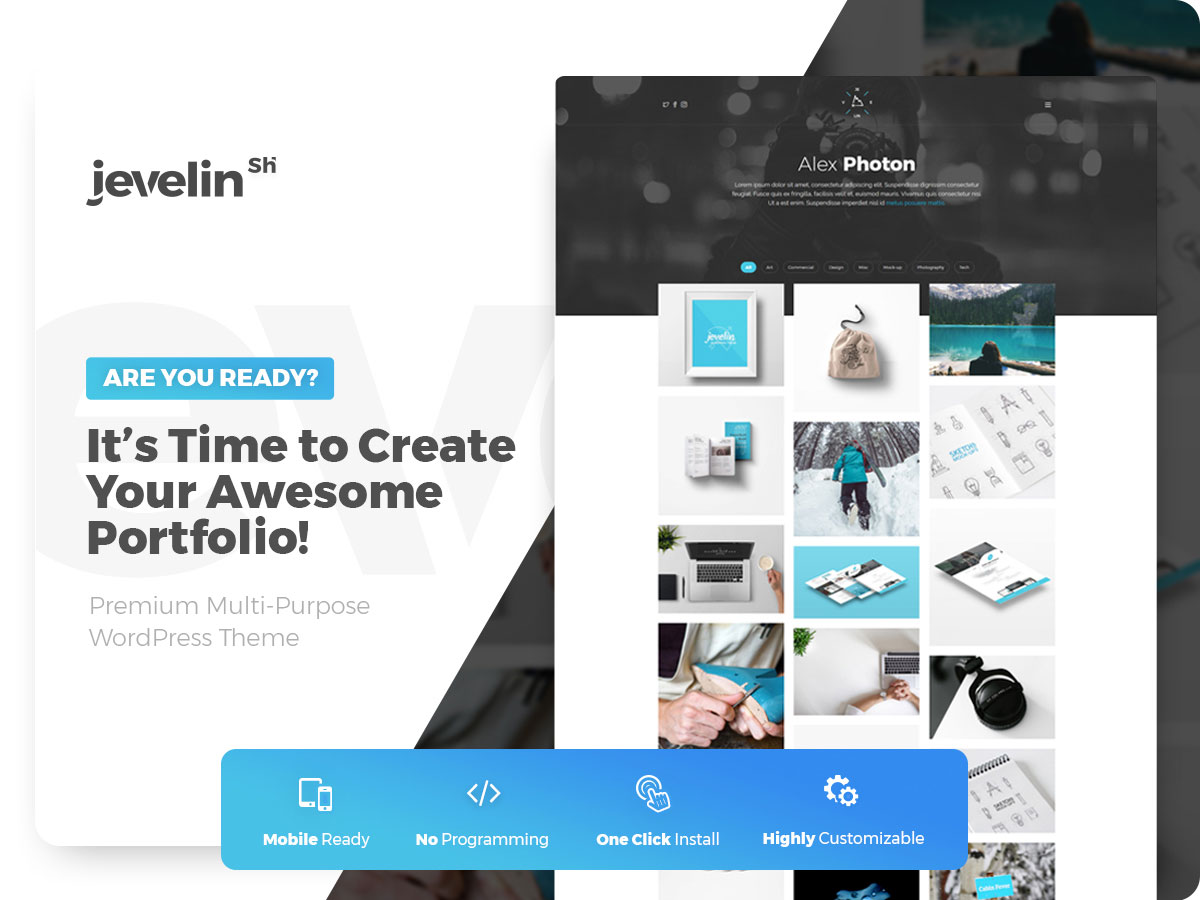 Tema portofolio untuk WordPress