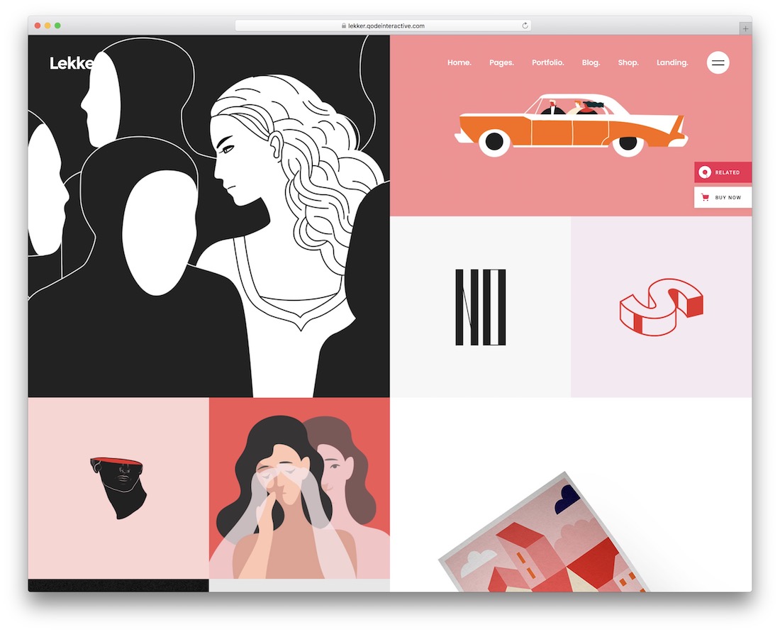 tema wordpress kreatif lekker