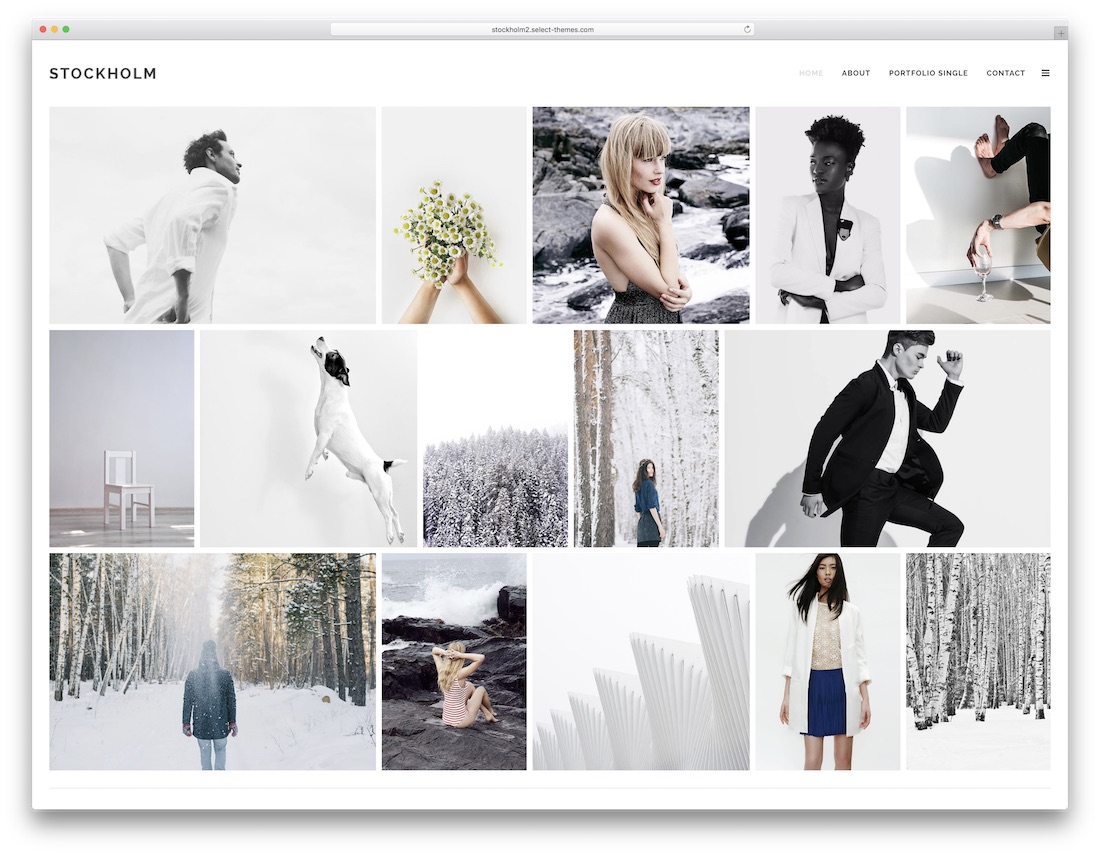 tema wordpress portofolio stockholm