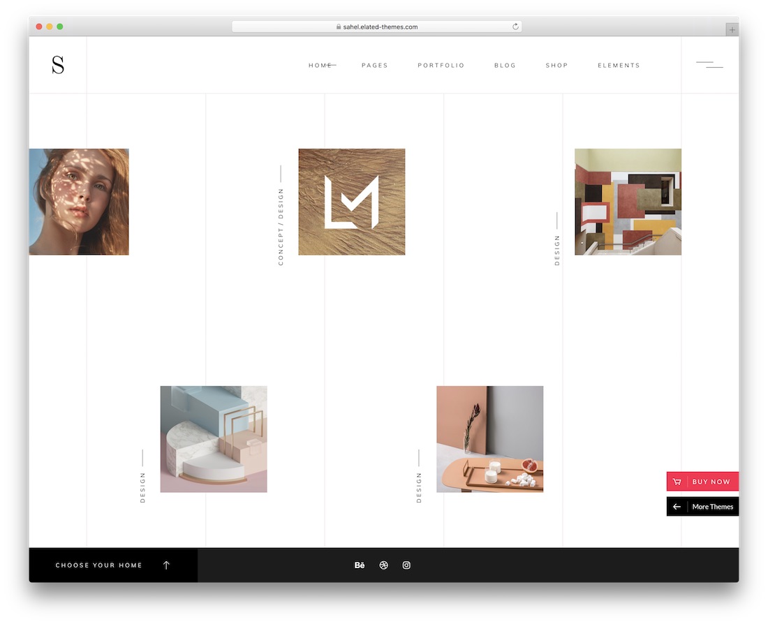 tema wordpress portofolio sahel