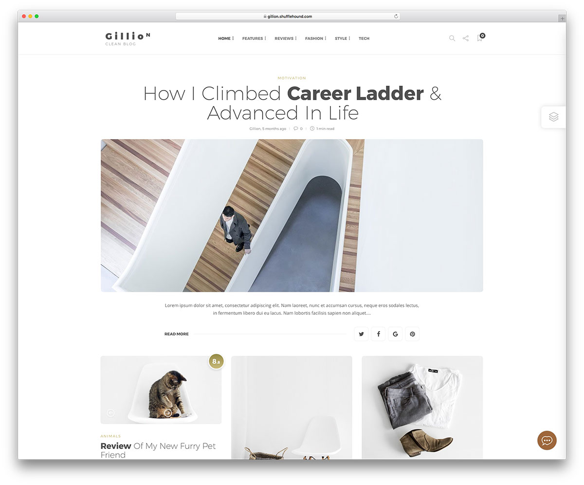 Tema blog WordPress berwarna-warni