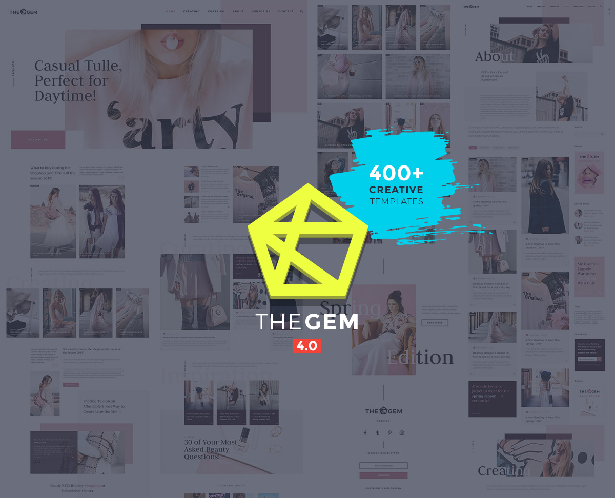 TheGem - tema WordPress majalah glamor