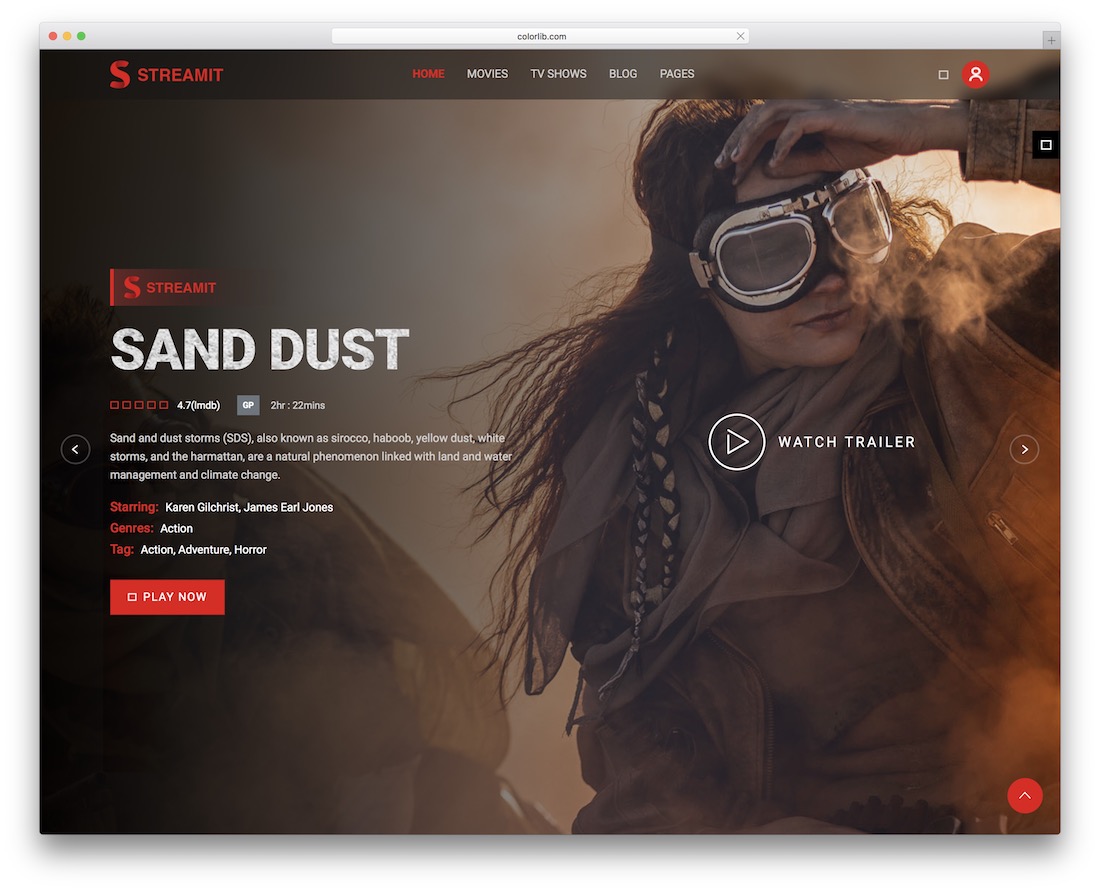 tema streaming langsung wordpress streamit