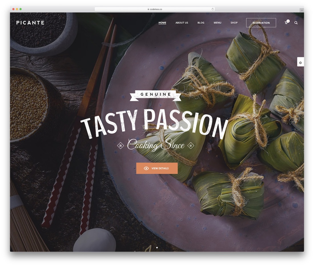 tema restoran wordpress picante