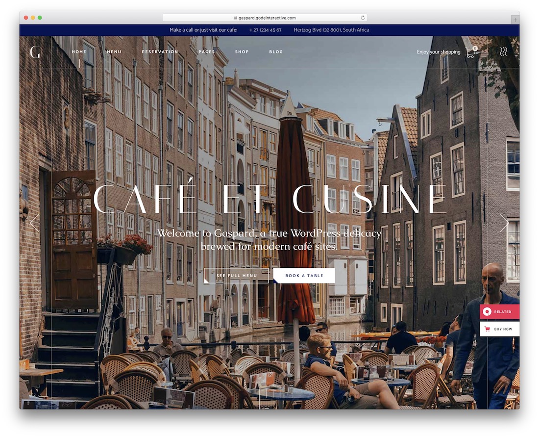 tema restoran wordpress gaspard
