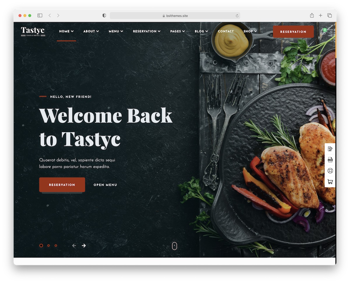 tema restoran wordpress wordpress yang enak