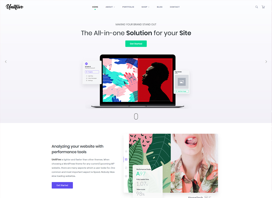 Unit Lima | Tema WordPress Multi-Tujuan Kreatif + RTL