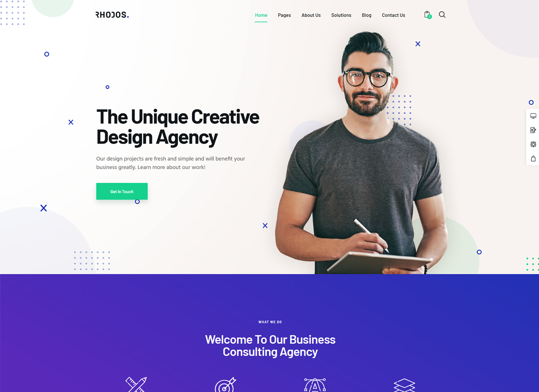 Rhodos | Tema WordPress Multiguna Kolosal untuk Bisnis & Portofolio