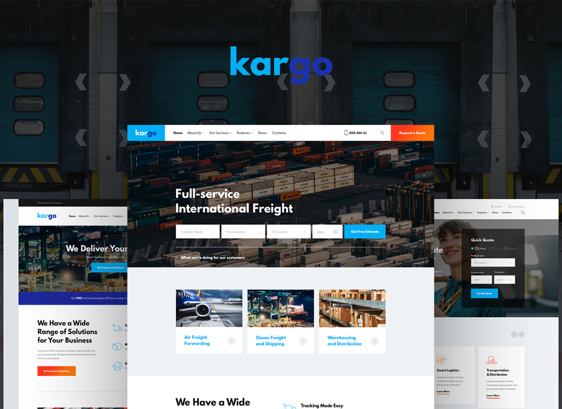 Kargo | Tema WordPress Logistik & Transportasi
