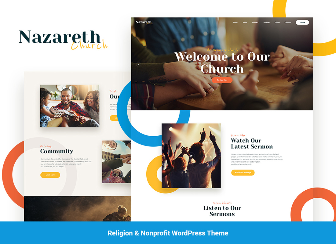 Nazaret | Tema WordPress Gereja & Agama