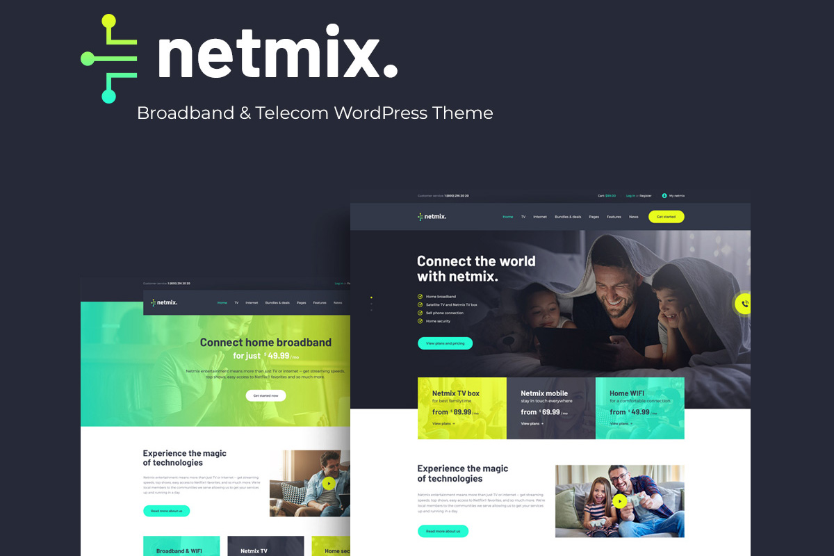 Netmix | Tema WordPress Broadband & Telekomunikasi