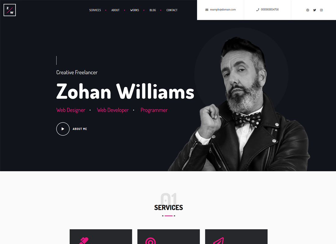 Intrinsik | Tema WordPress Portofolio Pribadi Kreatif