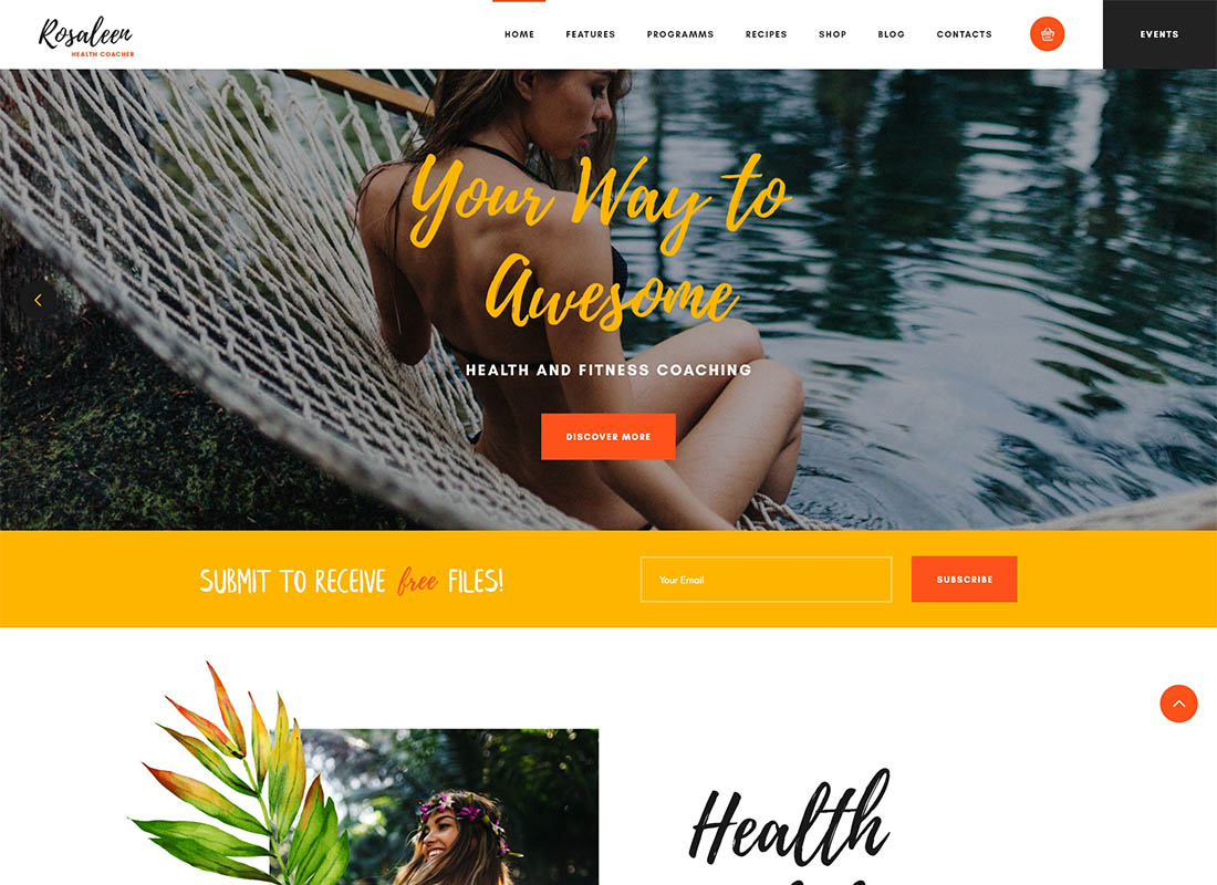 Rosaleen - Pelatih Kesehatan, Pembicara & Motivasi Tema WordPress
