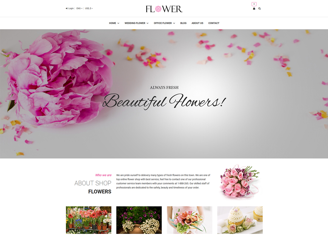 Bunga | Tema WordPress Woocommerce Bunga Kreatif