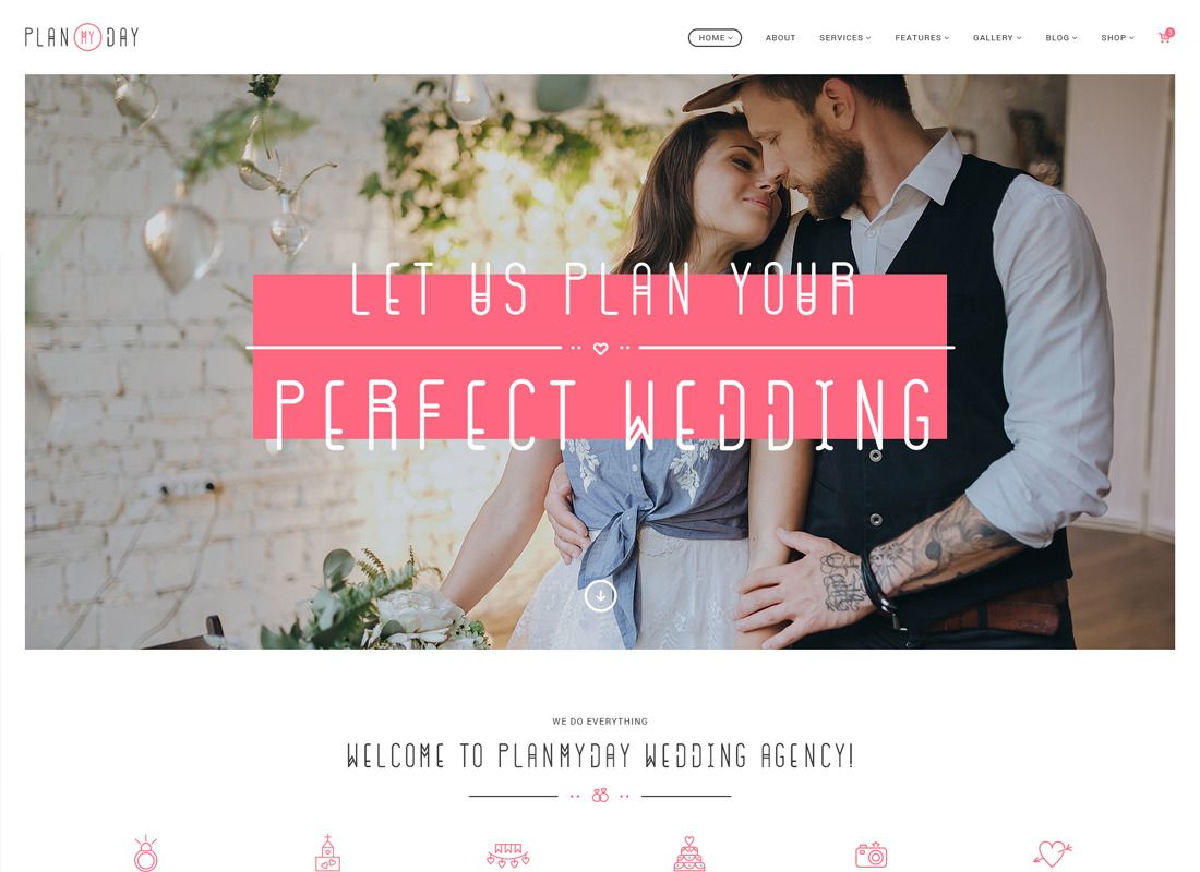 Rencanakan Hariku | Tema WordPress Agen Perencanaan Pernikahan / Acara