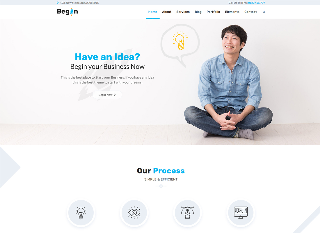 Mulai Memulai | Bisnis, Tema WordPress Startup