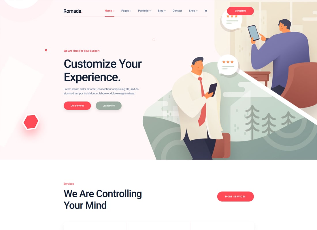 Romada | Tema WordPress Agensi Startup
