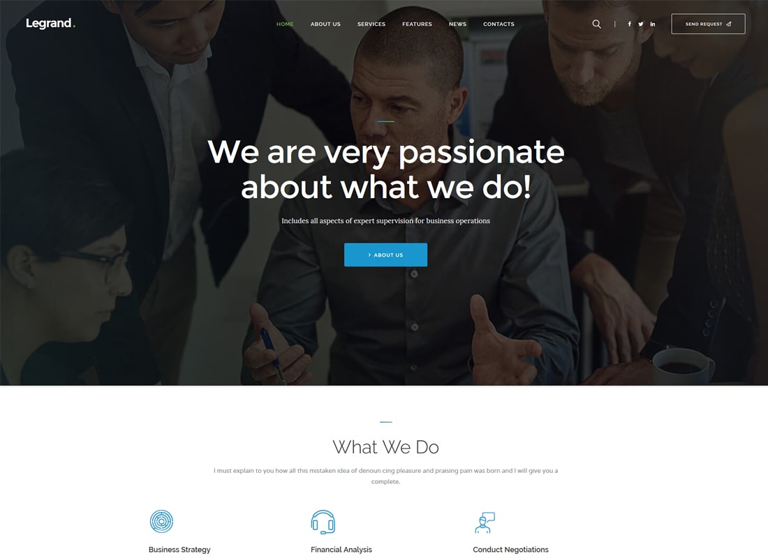 LeGrand | Tema WordPress Bisnis Multiguna Modern