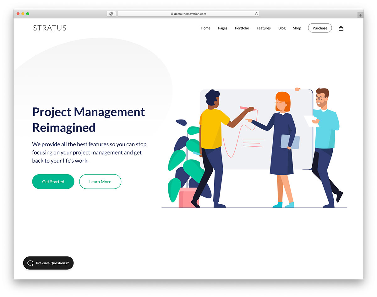 saas tema wordpress