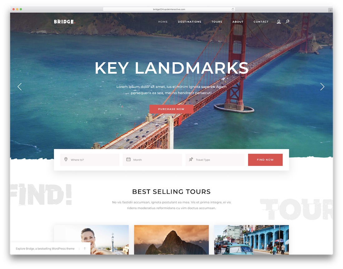 jembatan tema perjalanan wordpress terbaik