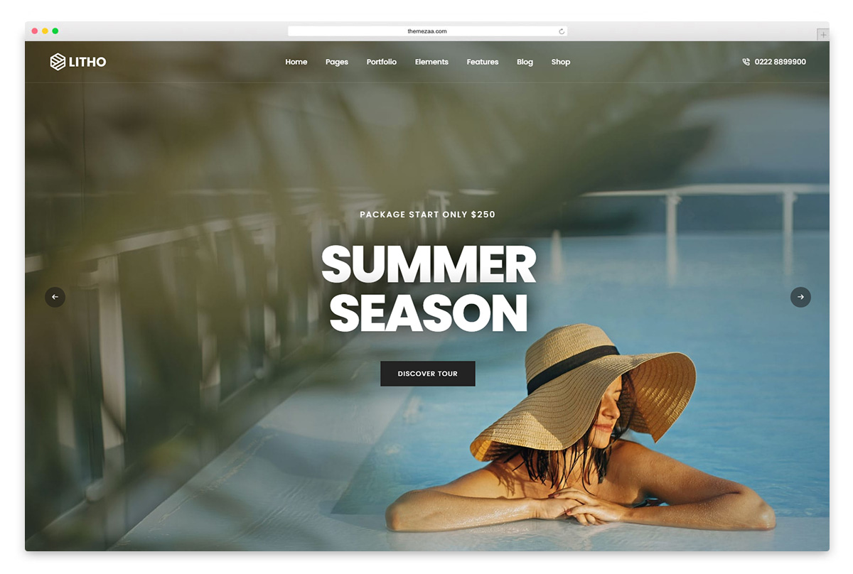 tema perjalanan litho wordpress