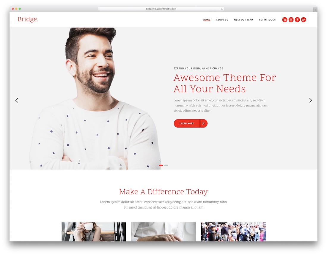 menjembatani tema bisnis wordpress terbaik