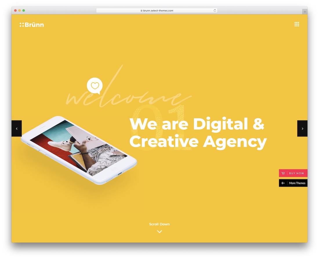 tema bisnis wordpress brunn