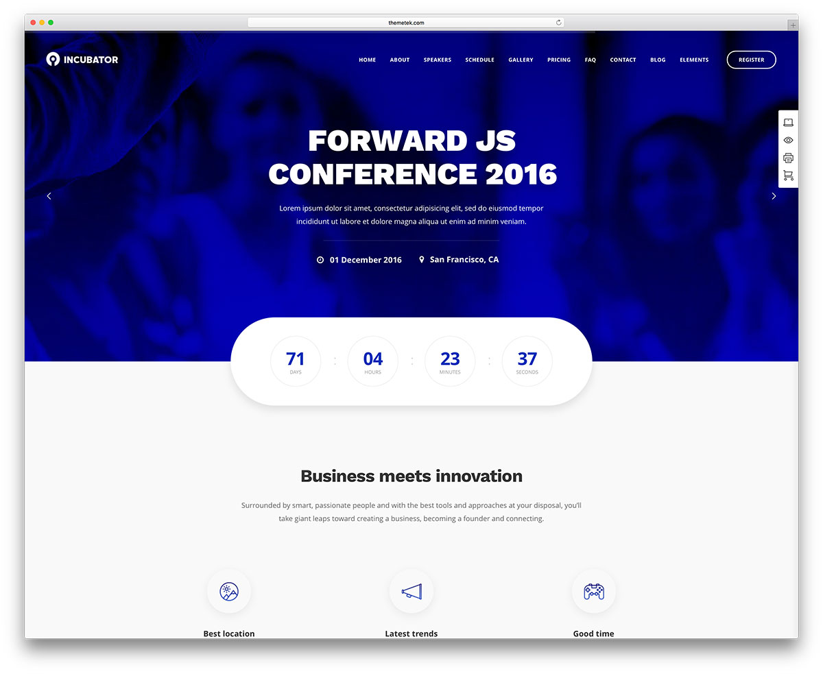 inkubator-comference-wordpress-template