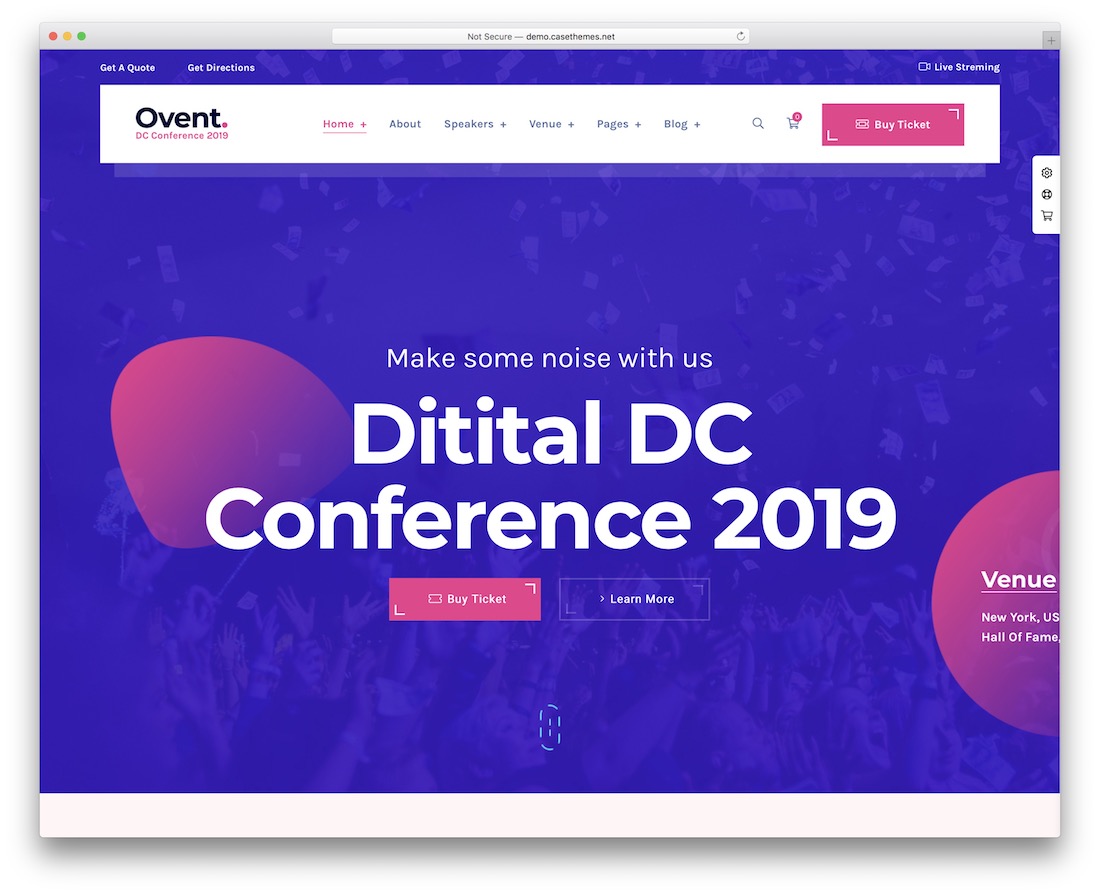 tema wordpress ovent untuk konferensi dan acara