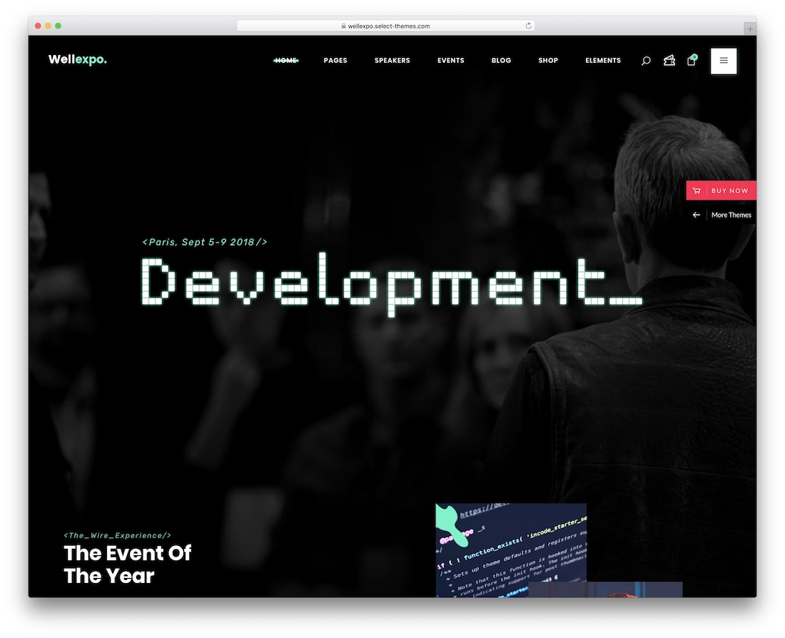 wellexpo tema wordpress untuk konferensi dan acara