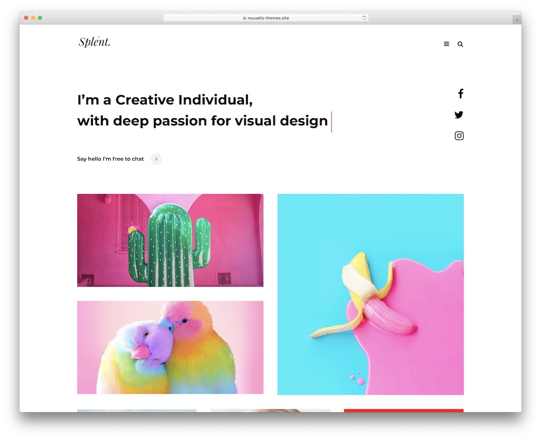 splent one page wordpress theme