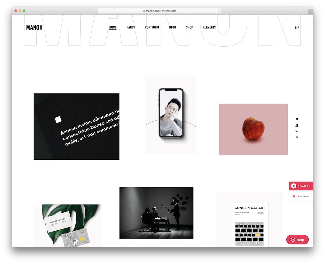 tema wordpress minimalis manon