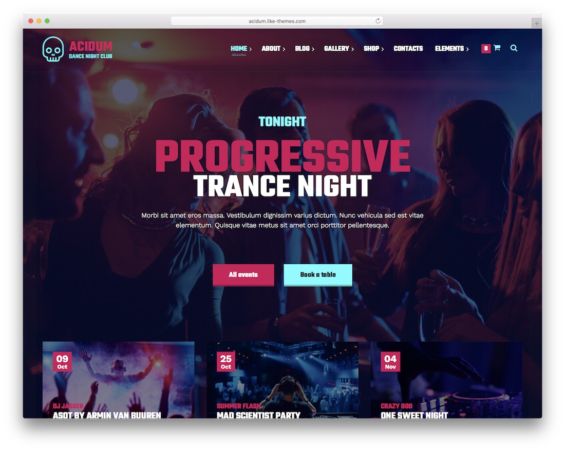 tema klub malam acidum wordpress