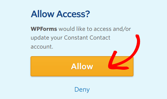 Consentire l'accesso