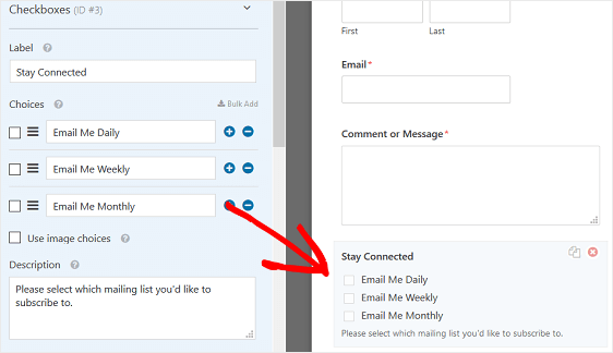 Caselle di controllo della mailing list