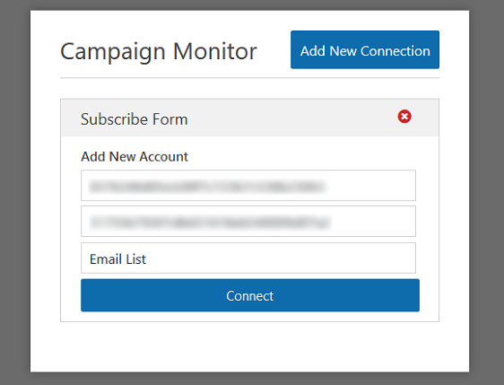 Подключите Campaign Monitor к WPForms