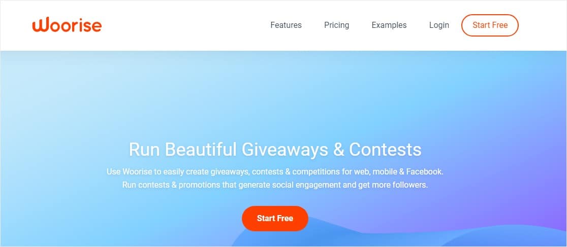 hadiah woorise dan kontes promosi sosial