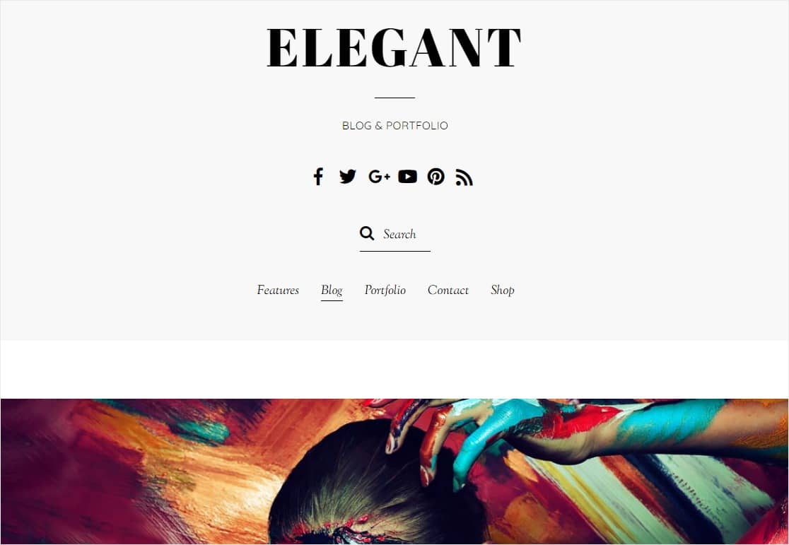 elegancki minimalistyczny motyw wordpress