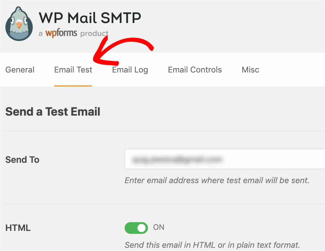 Otwórz zakładkę-Test-e-mail-w-WP-Mail-SMTP-user