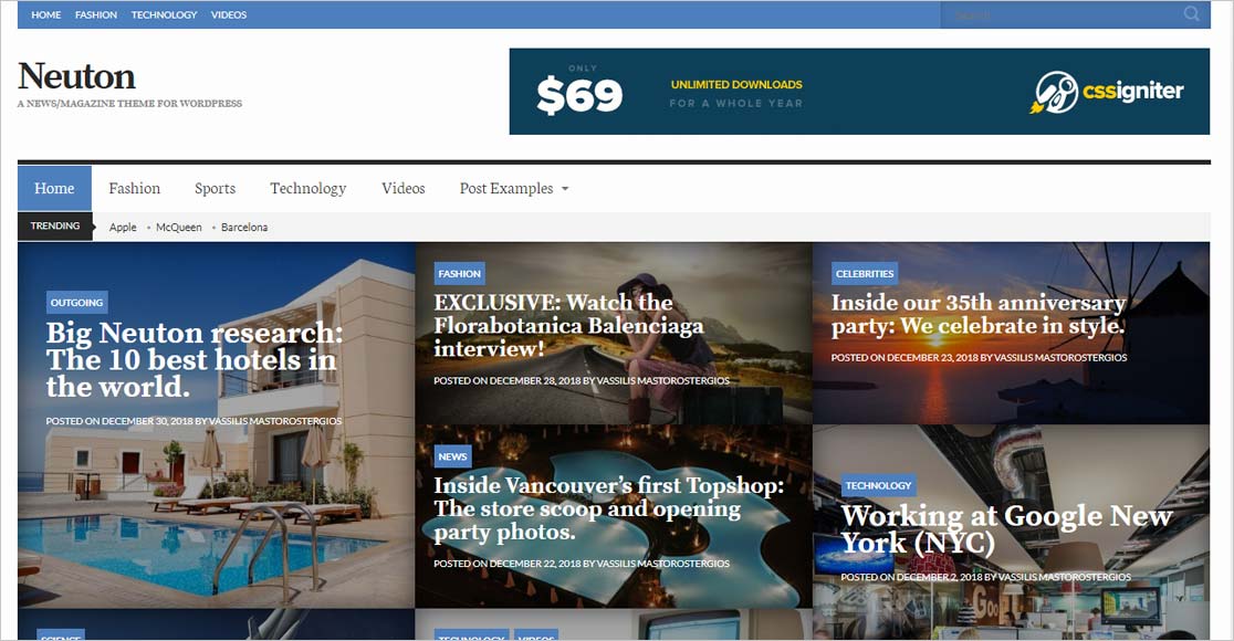 Neuton 最佳教育 wordpress 主題