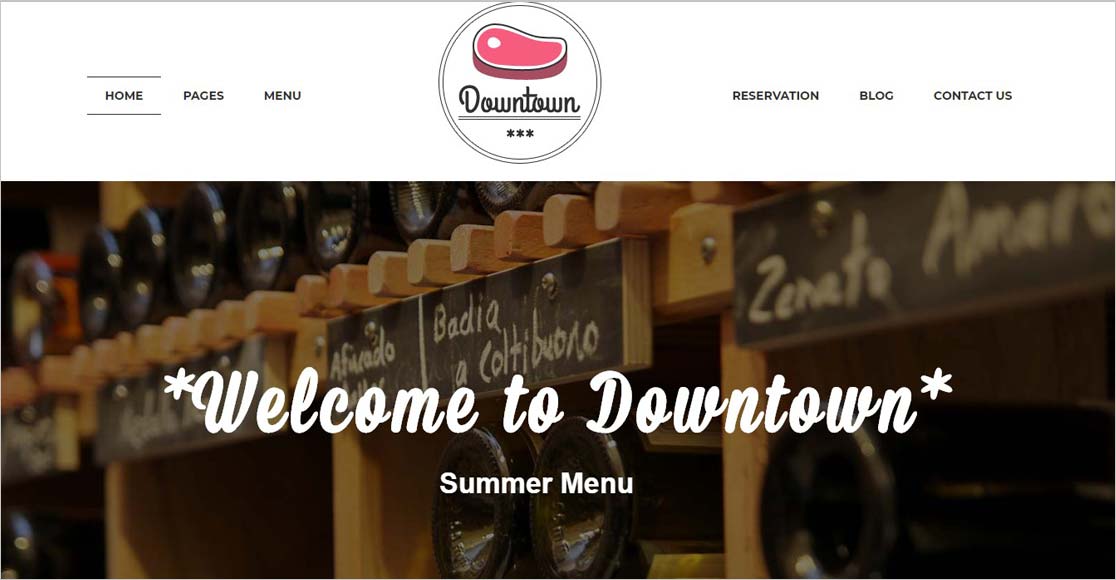 Melhores temas de restaurantes wordpress no centro da cidade