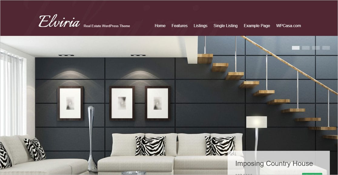 Tema de WordPress de Elviria Real Estate