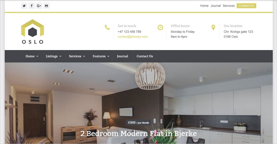 Tema inmobiliario de Oslo