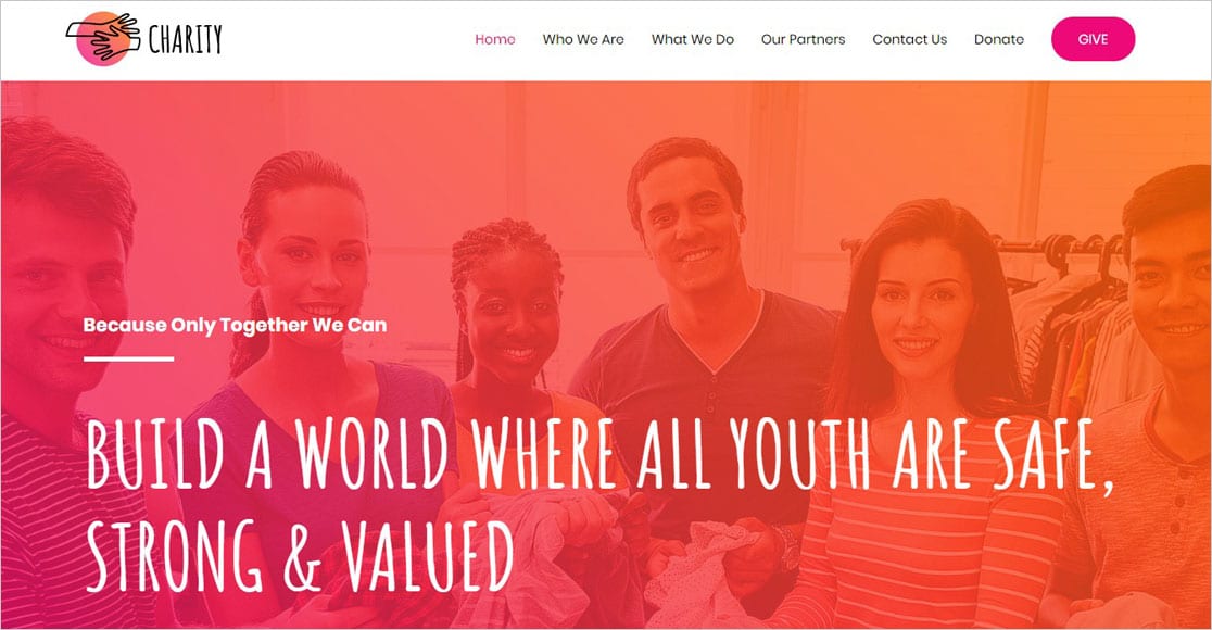 Tema Astra WordPress senza scopo di lucro